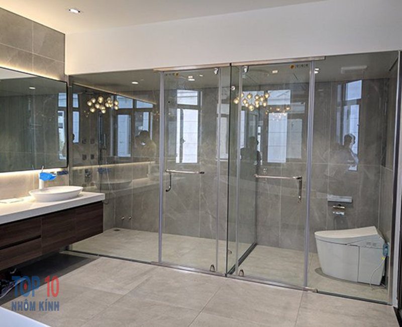 Vách kính nhà tắm sở hữu nhiều ưu điểm nổi trội