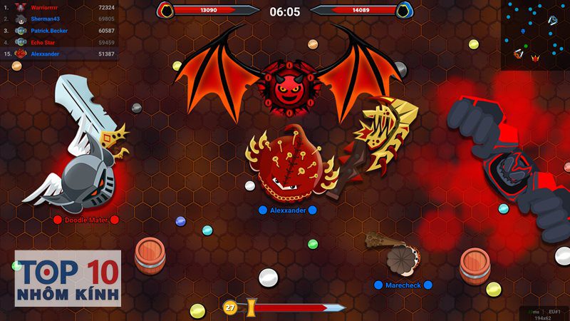 Review evowars - Phong cách vũ khí và phạm vi sát thương