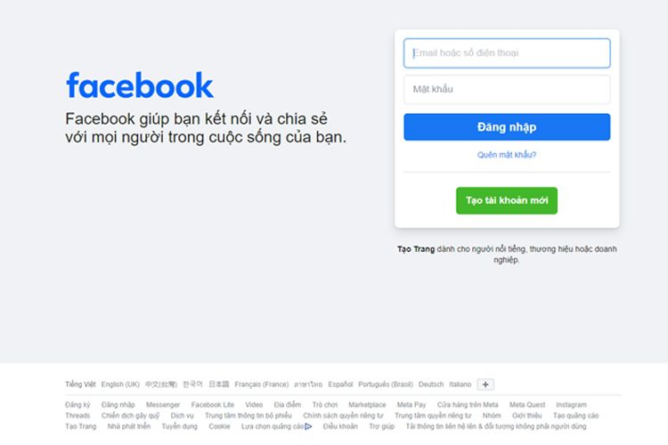 Facebook đăng nhập - Đăng nhập qua ứng dụng Facebook trên điện thoại