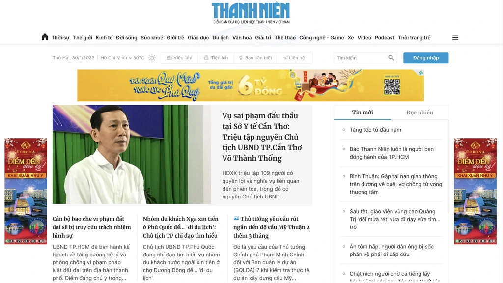 Báo Thanh Niên - Giải trí, thể thao, du lịch, công nghệ