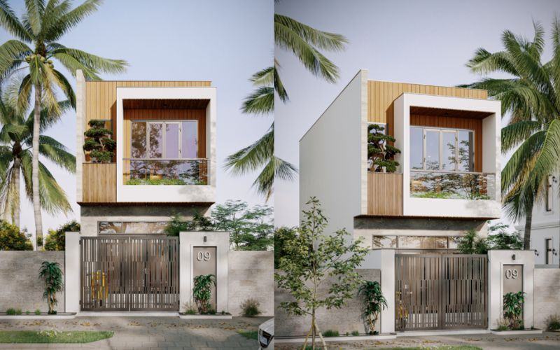 Kiến trúc biệt thự ven sông tại Nhà Bè ưu tiên tối đa hóa tầm nhìn.